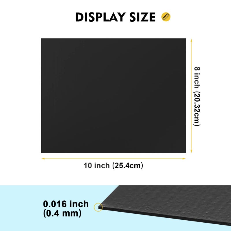 Magicfly أوراق مغناطيسية لاصقة من ماجيك فلي 8 × 10 بوصة، عبوة 30 ورقة مغناطيسية مرنة مع خلفية لاصقة للصور، الحرف اليدوية وتخزين القوالب، سهلة التقشير واللصق - Image 2